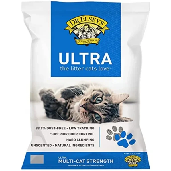Ultra UnScented Clumping Clay Cat Litter 40 lb. Bag